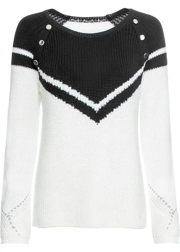 Svetr s knoflíky, bonprix