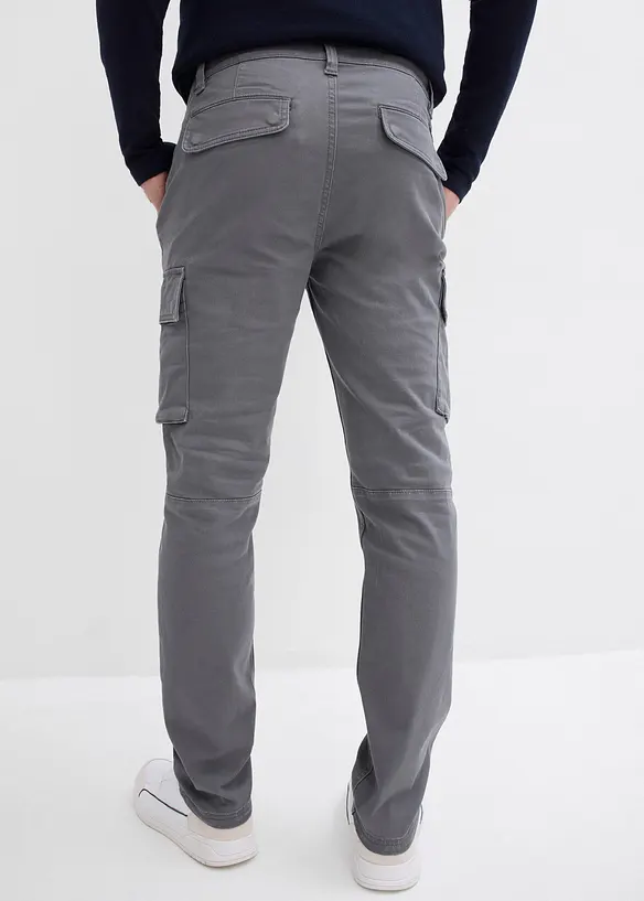 Strečové kalhoty s čistou bavlnou, Regular Fit, Straight, bonprix