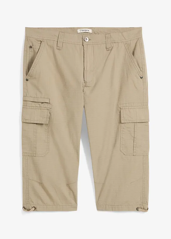 Dlouhé cargo bermudy, Regular Fit, z čisté bavlny, bonprix