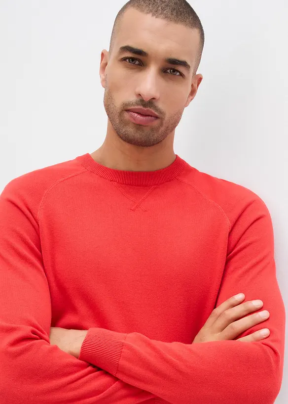 Svetr z jemné pleteniny z čisté bavlny (2 ks v balení), bonprix