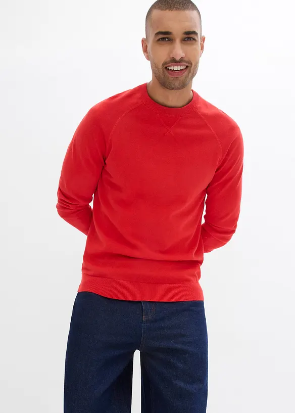 Svetr z jemné pleteniny z čisté bavlny (2 ks v balení), bonprix