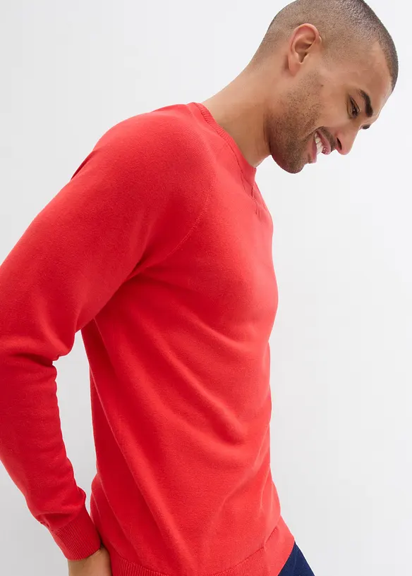 Svetr z jemné pleteniny z čisté bavlny (2 ks v balení), bonprix