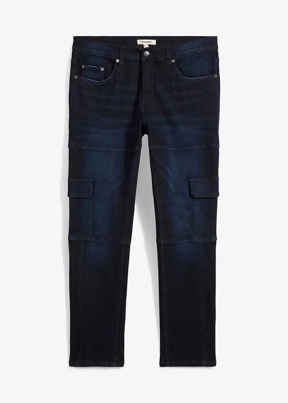 Strečové cargo džíny Slim Fit, Straight, bonprix