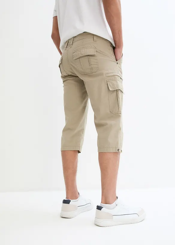 Dlouhé cargo bermudy, Regular Fit, z čisté bavlny, bonprix