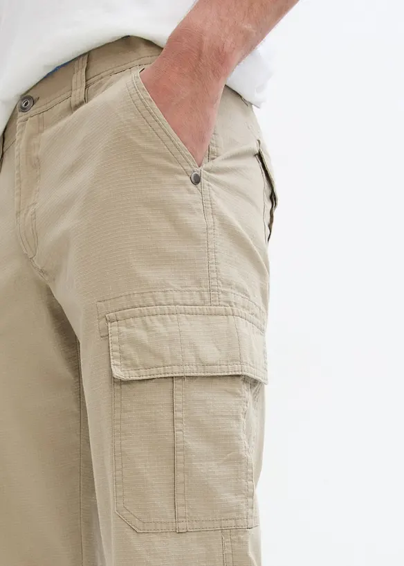 Dlouhé cargo bermudy, Regular Fit, z čisté bavlny, bonprix