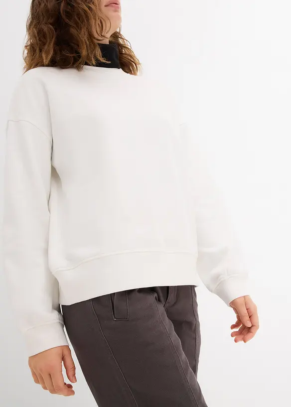 Oversize mikina z čisté bavlny, bonprix