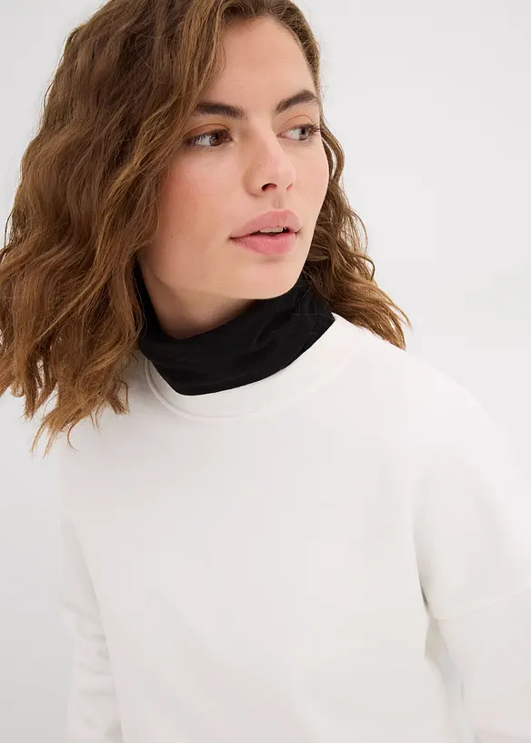Oversize mikina z čisté bavlny, bonprix