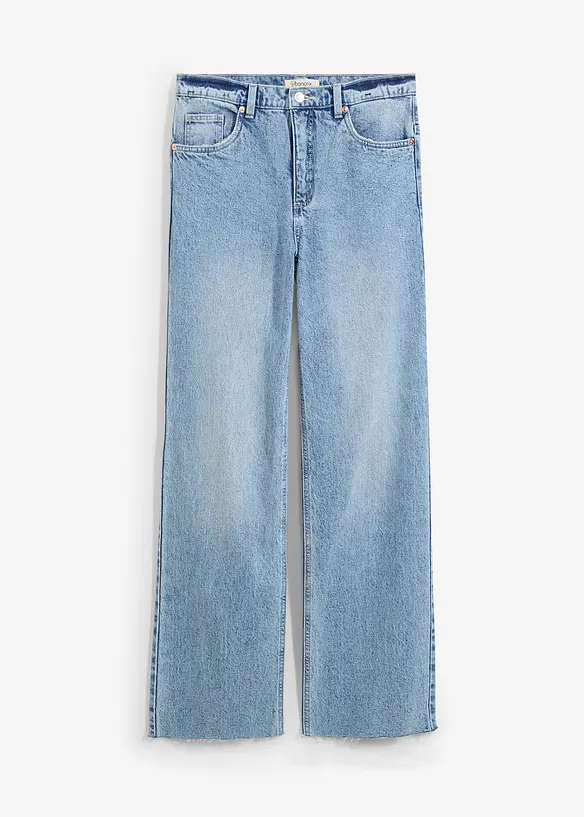 Džíny Wide Leg, High Waist, Full Length, bonprix