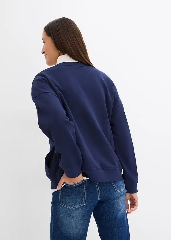 Těhotenská a kojící mikina 2v1, z organické bavlny, bonprix