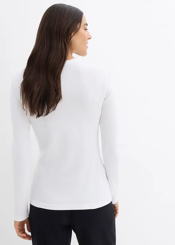 Žebrové tričko s čistou organickou bavlnou (2 ks v balení), bonprix