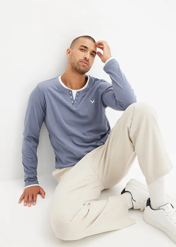 Triko 2 v 1, dlouhý rukáv (2 ks v balení), bonprix