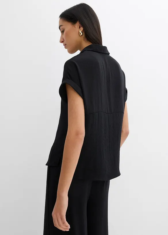 Oversized halenka ze strukturovaného krepu, bonprix