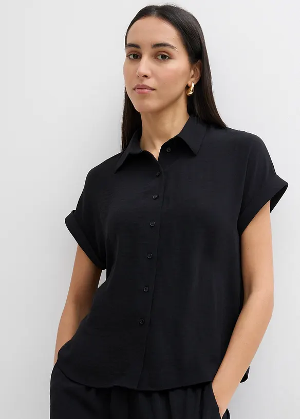 Oversized halenka ze strukturovaného krepu, bonprix