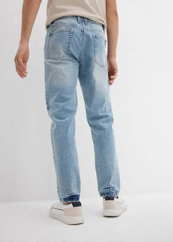 Strečové džíny Classic Fit, Tapered, zkrácená délka, bonprix