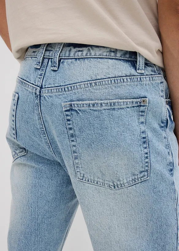Strečové džíny Classic Fit, Tapered, zkrácená délka, bonprix
