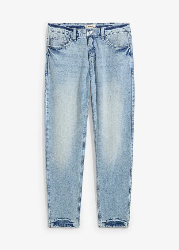 Strečové džíny Classic Fit, Tapered, zkrácená délka, bonprix