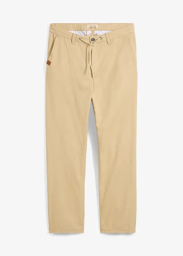 Chino kalhoty Relaxed Fit, z čisté bavlny, Straight, bonprix