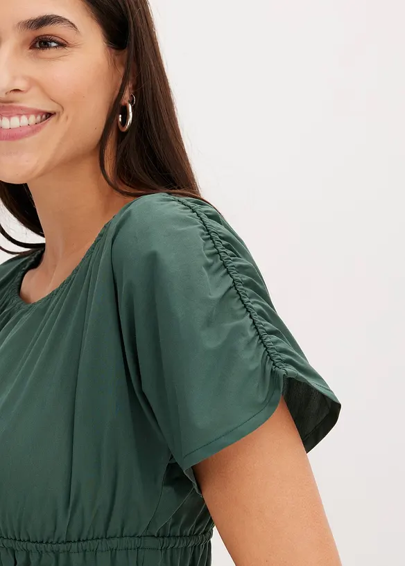 Halenkový top s nařasením, bonprix