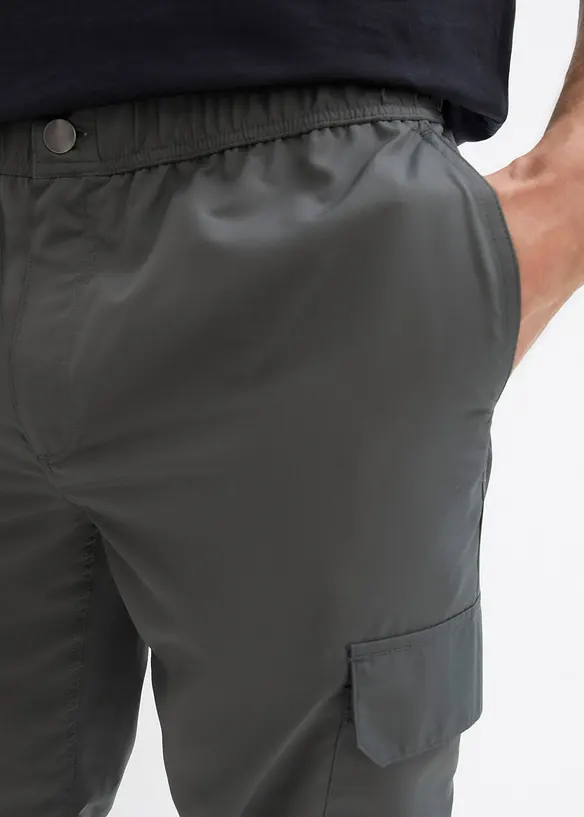 Ultra lehké cargo kalhoty bez zapínání, s úpravou Bionic, vodoodpudivé, bonprix