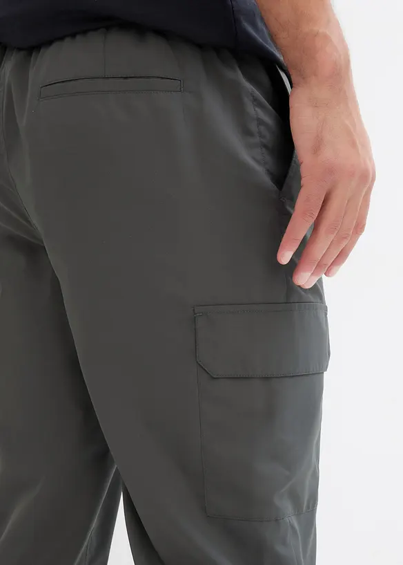 Ultra lehké cargo kalhoty bez zapínání, s úpravou Bionic, vodoodpudivé, bonprix