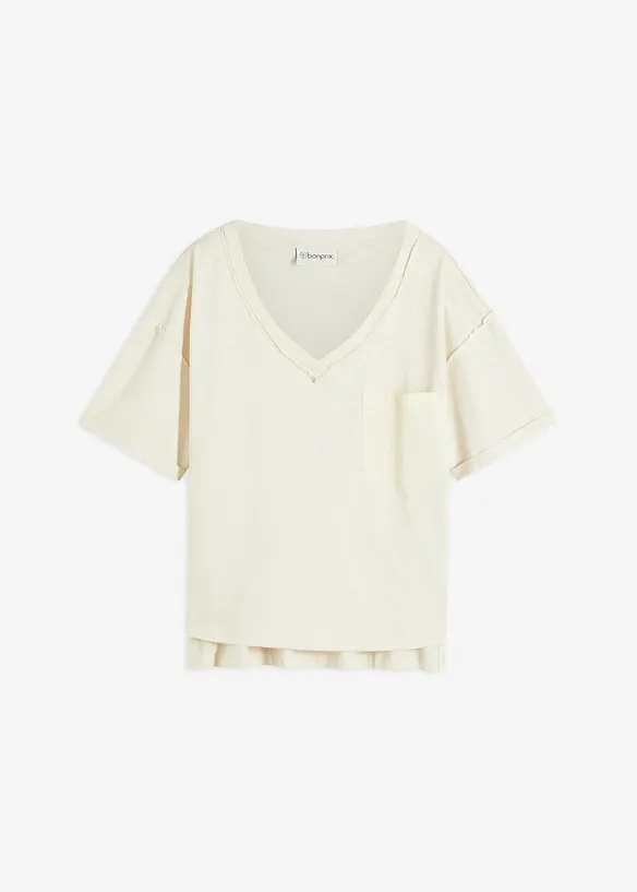 Oversize triko z čisté bavlny, bonprix