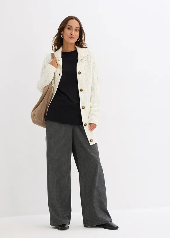 Triko s dlouhým rukávem, z bavlněné směsi, bonprix