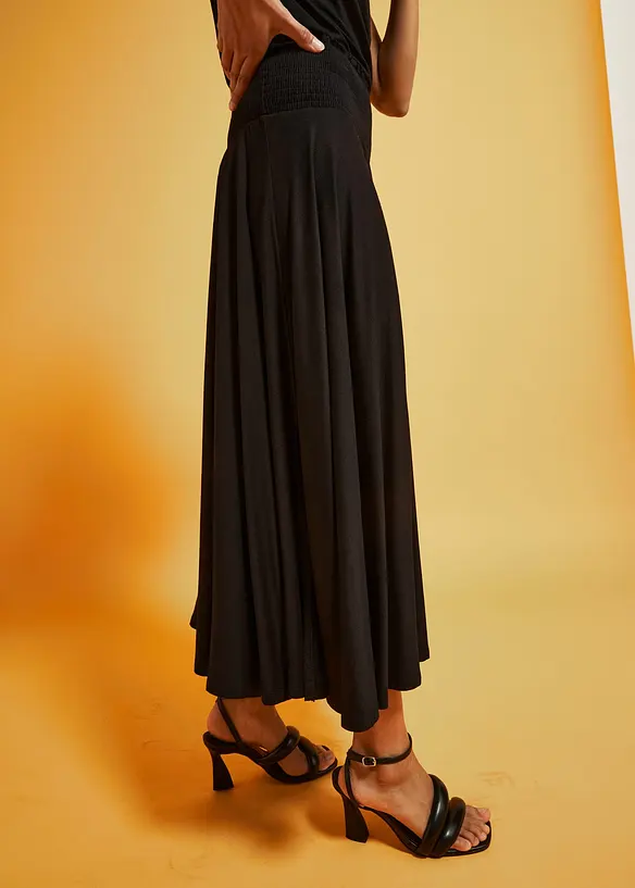 Žerzejová sukně ze splývavé viskózy, bonprix