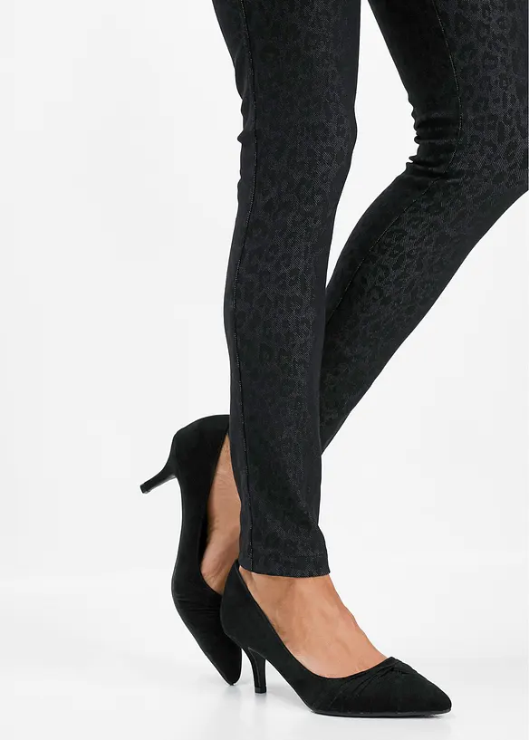 Jeggings s leopardím potiskem, bonprix