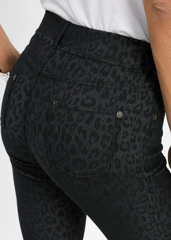 Jeggings s leopardím potiskem, bonprix