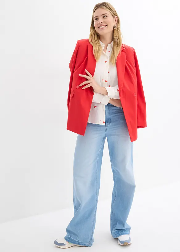 Mušelínová halenka se srdíčky, bonprix