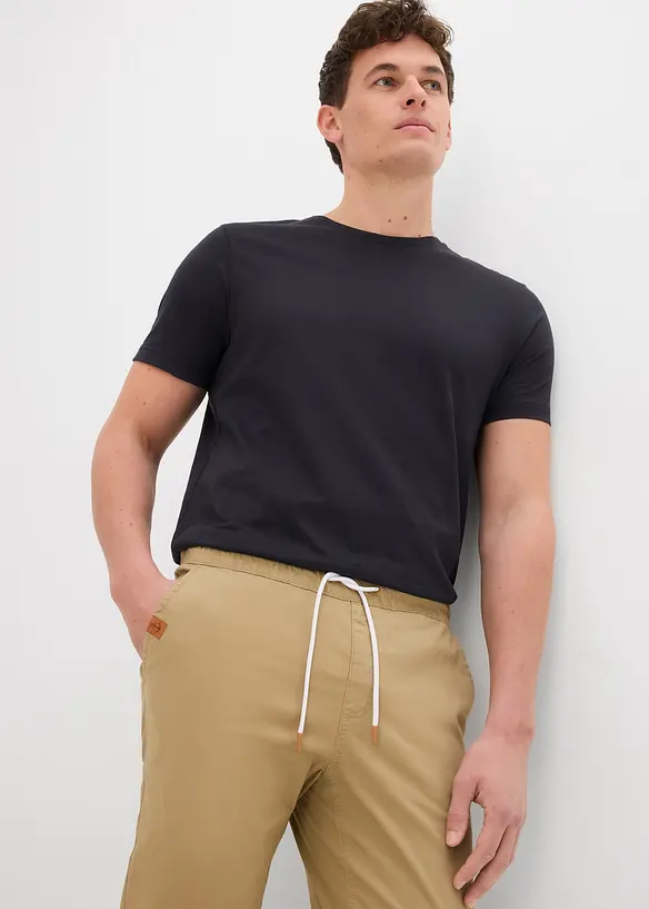 Strečové kalhoty Regular Fit bez zapínání, Straight, bonprix