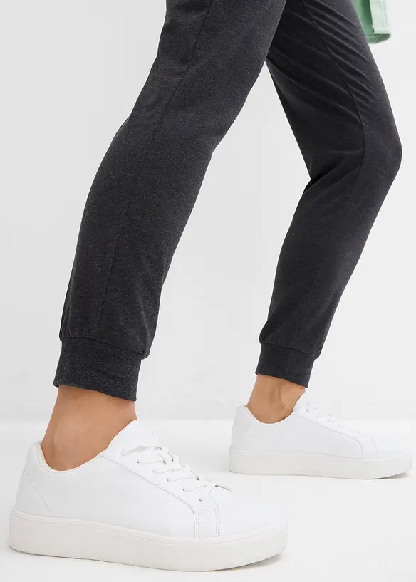 Joggingové kalhoty s náplety, bonprix