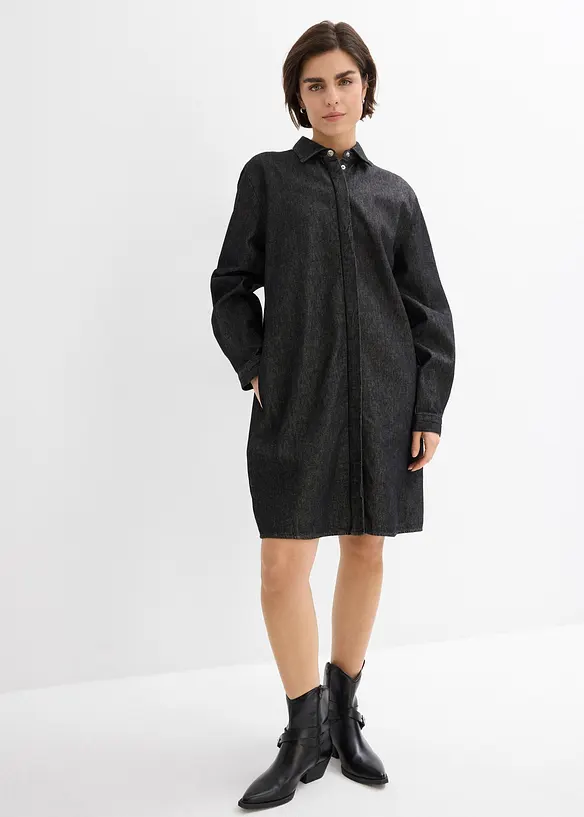 Oversize džínové šaty, bonprix