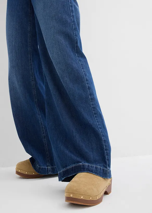 Džíny s širokými nohavicemi, High Waist, Super Soft, bonprix