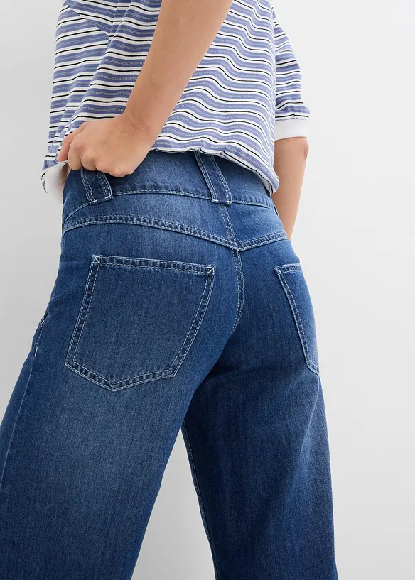 Džíny s širokými nohavicemi, High Waist, Super Soft, bonprix