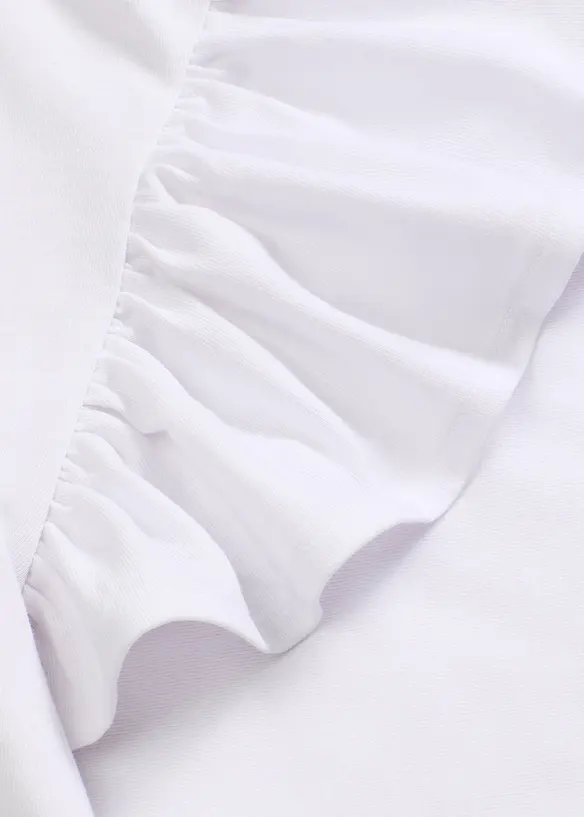 Triko s volánovými rukávy, bonprix