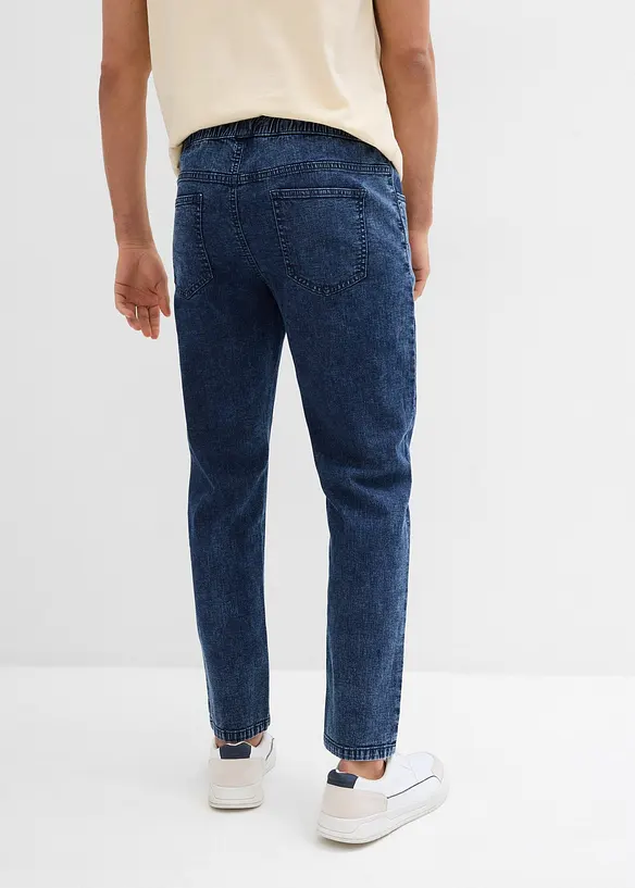 Lehké strečové džíny bez zapínání, Relaxed Fit, Straight, bonprix