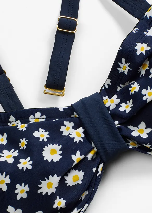 Bandeau bikinová podrsenka s kosticemi, bonprix