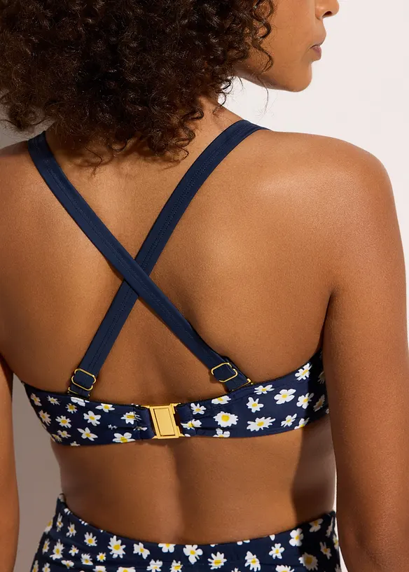 Bandeau bikinová podrsenka s kosticemi, bonprix