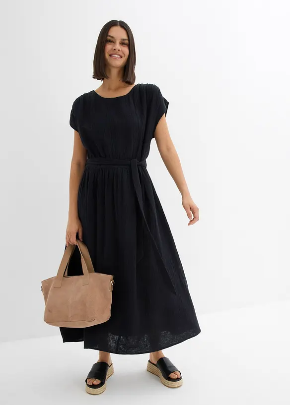 Midi šaty s čisté bavlny, bonprix