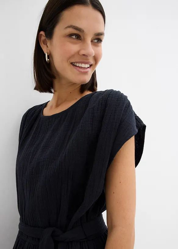 Midi šaty s čisté bavlny, bonprix