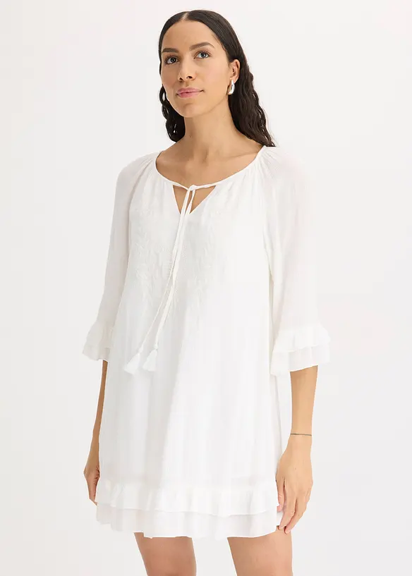 Šat s výšivkou, v boho stylu, bonprix