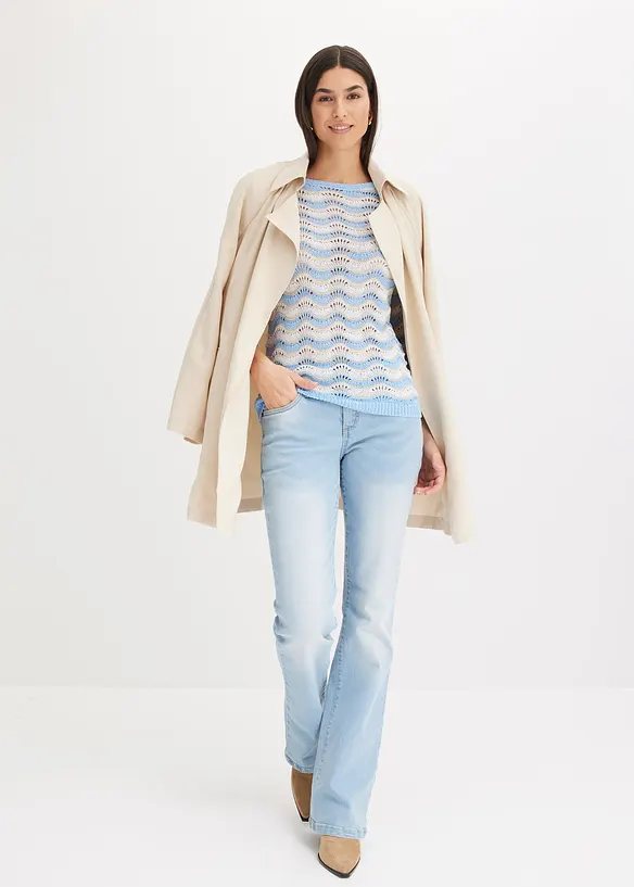 Strečové džíny Bootcut, Mid Waist, bonprix