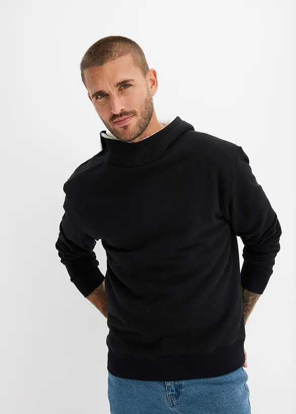 Termo mikina s kapucí, na zip, s teplou podšívkou, bonprix