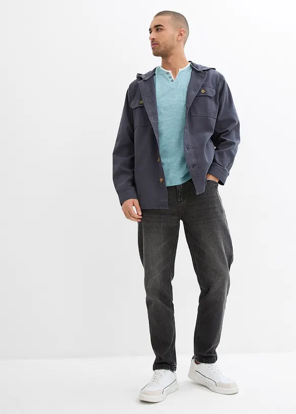 Strečové džíny Classic Fit, Tapered, zkrácená délka, bonprix