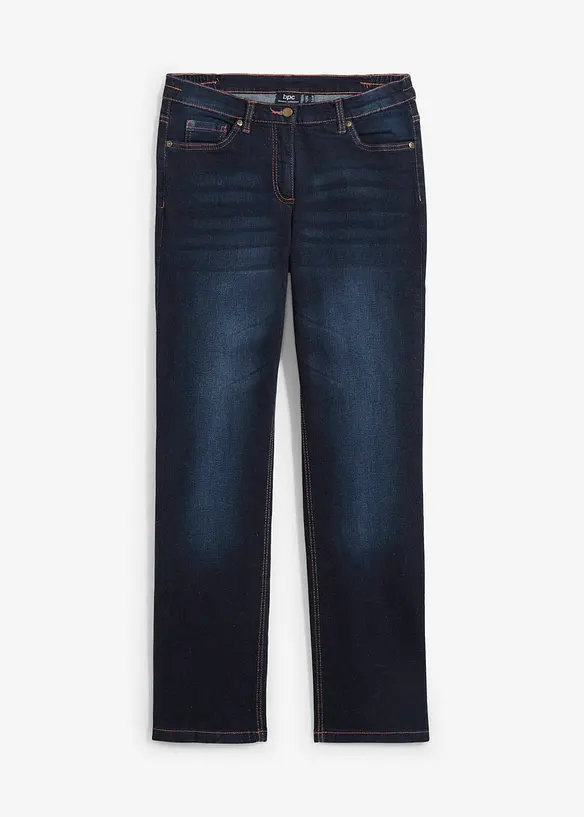 Džíny Straight, Mid Waist, pohodlný pas, bonprix