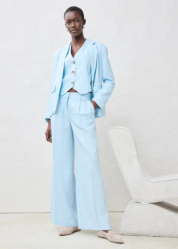 Lněná vesta z čistého lnu, bonprix