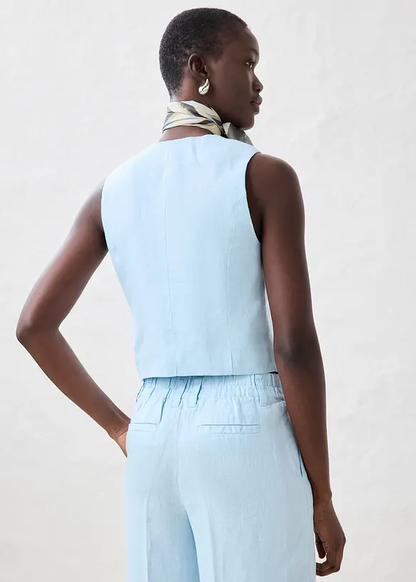 Lněná vesta z čistého lnu, bonprix