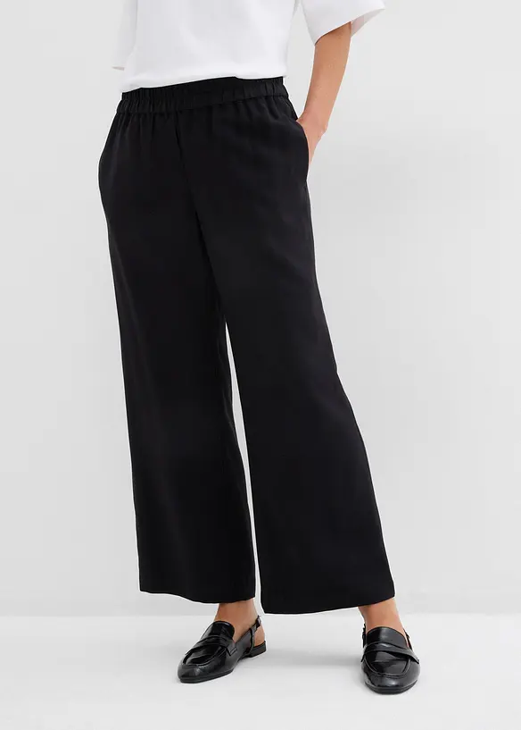 Kalhoty Culotte z jemné viskózové směsi, bonprix
