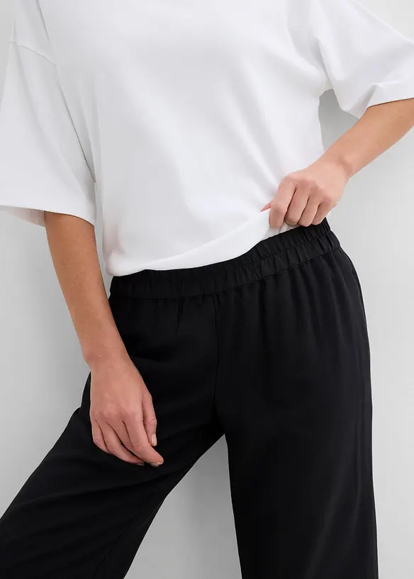 Kalhoty Culotte z jemné viskózové směsi, bonprix